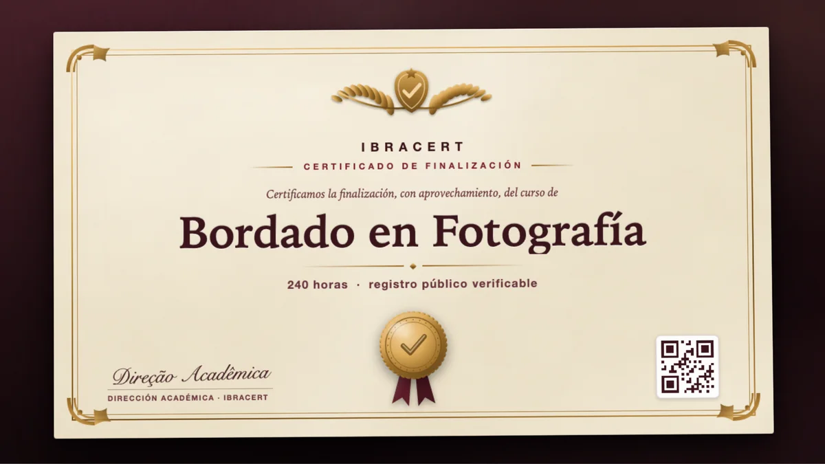 Portada del curso Bordado en Fotografía