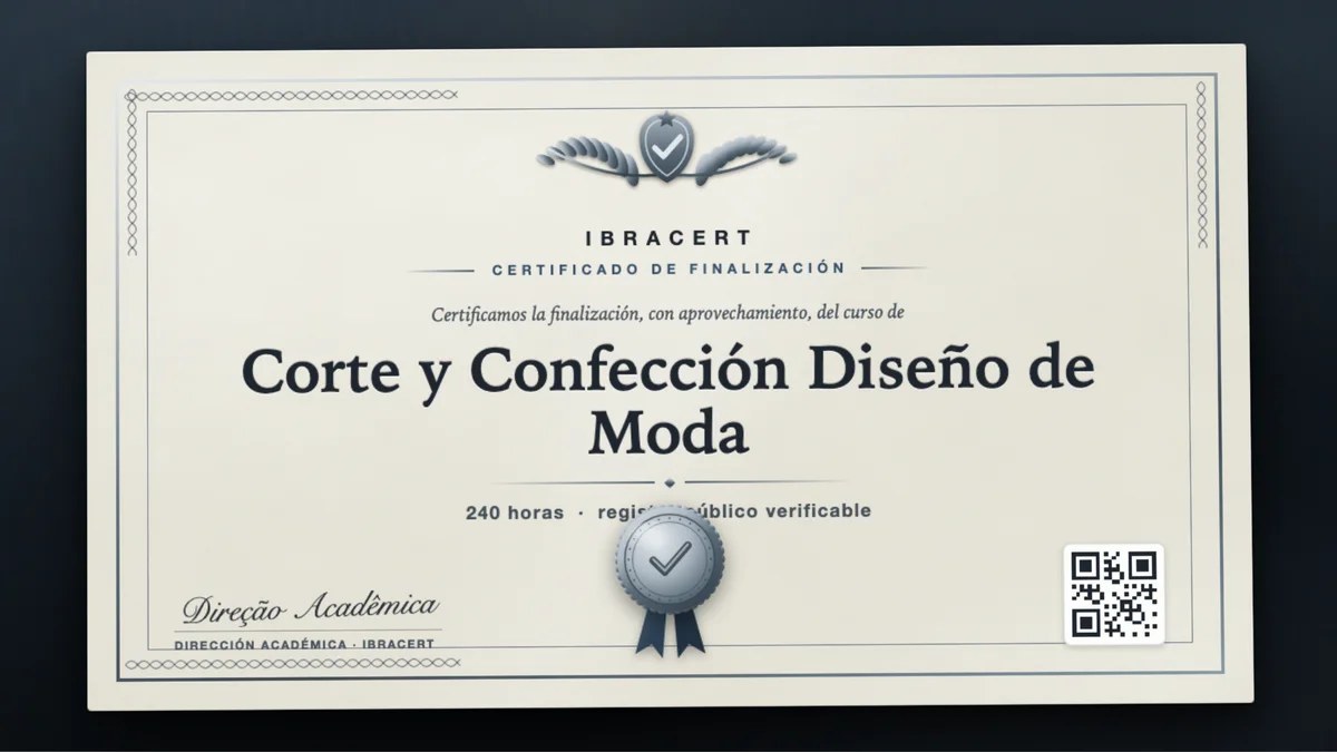 Portada del curso Corte y Confección Diseño de Moda