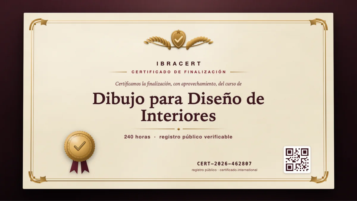 Portada del curso Dibujo para Diseño de Interiores
