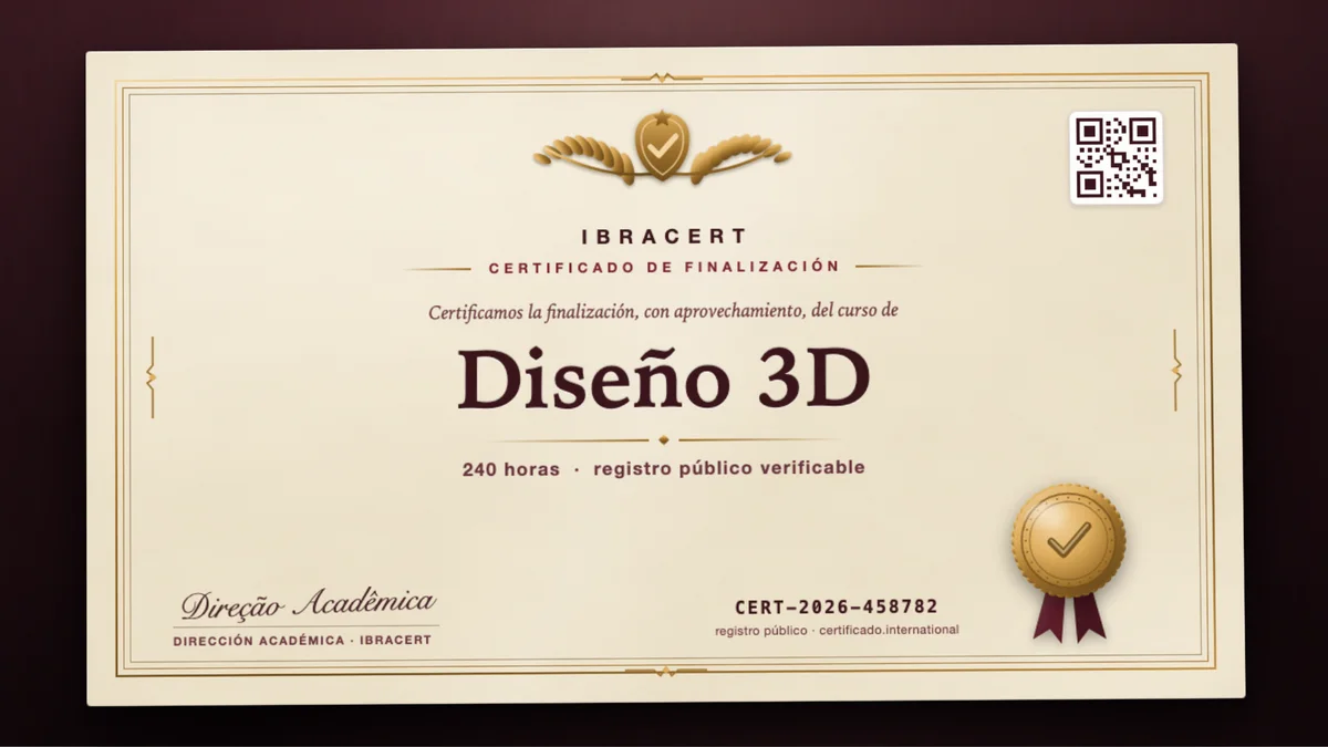 Portada del curso Diseño 3D