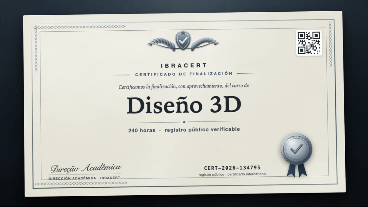 Portada del curso Diseño 3D