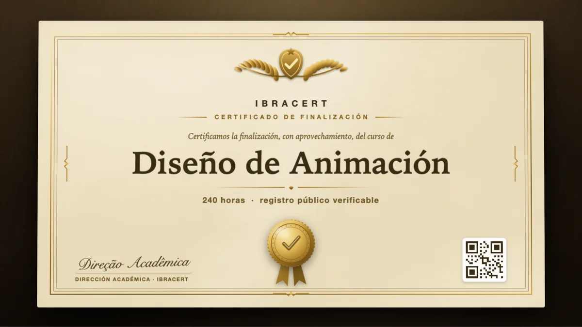 Portada del curso Diseño de Animación