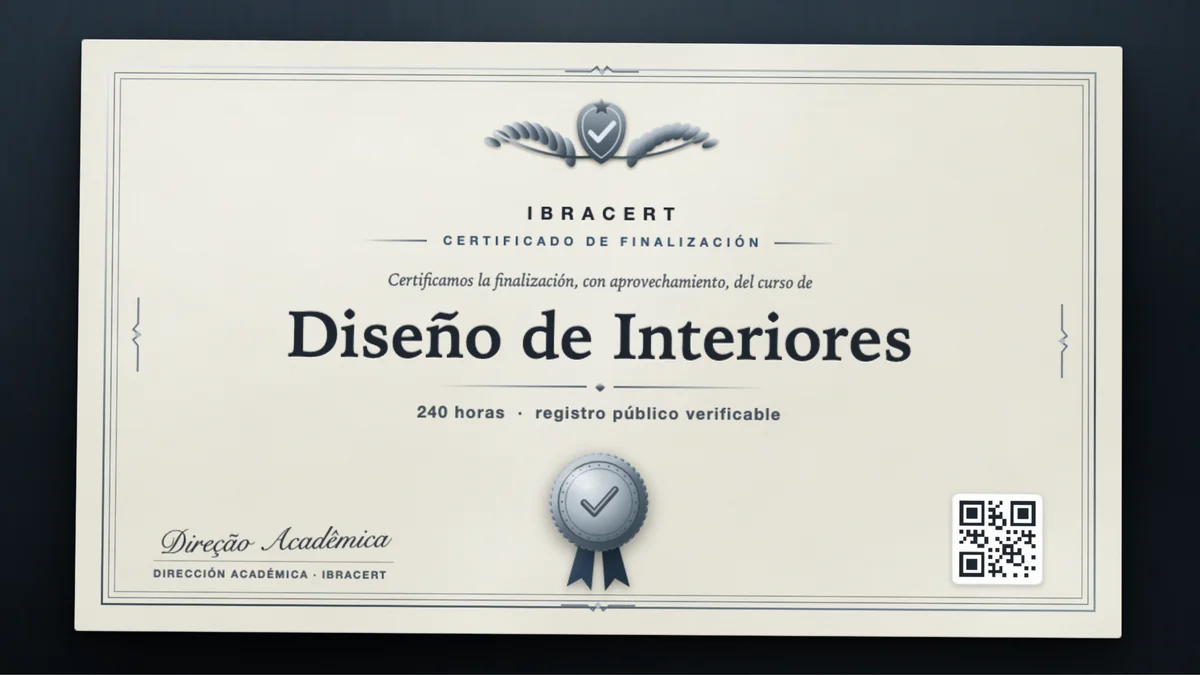 Portada del curso Diseño de Interiores