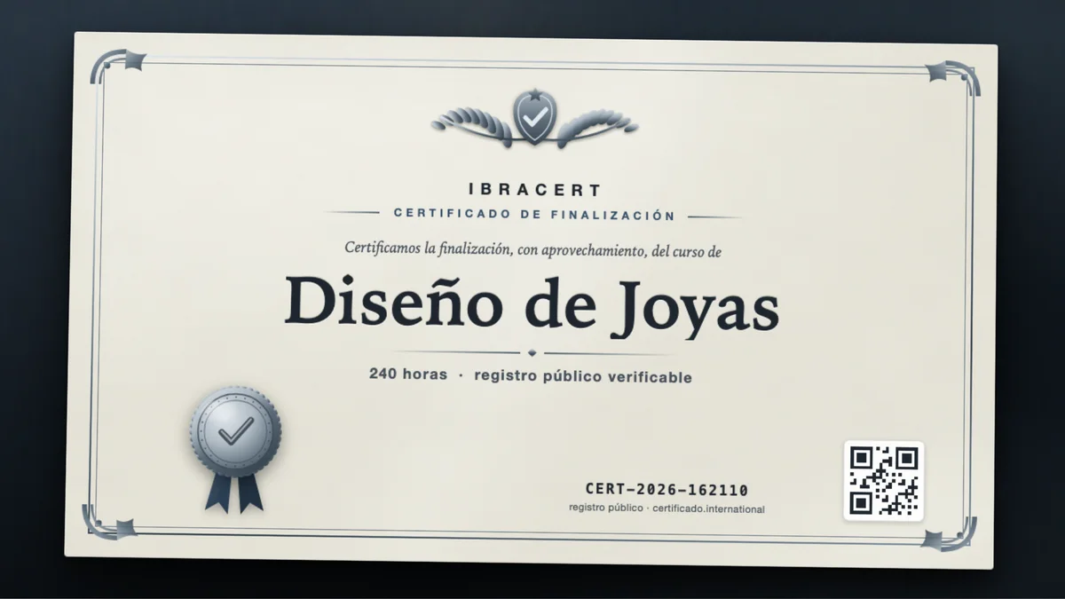 Portada del curso Diseño de Joyas