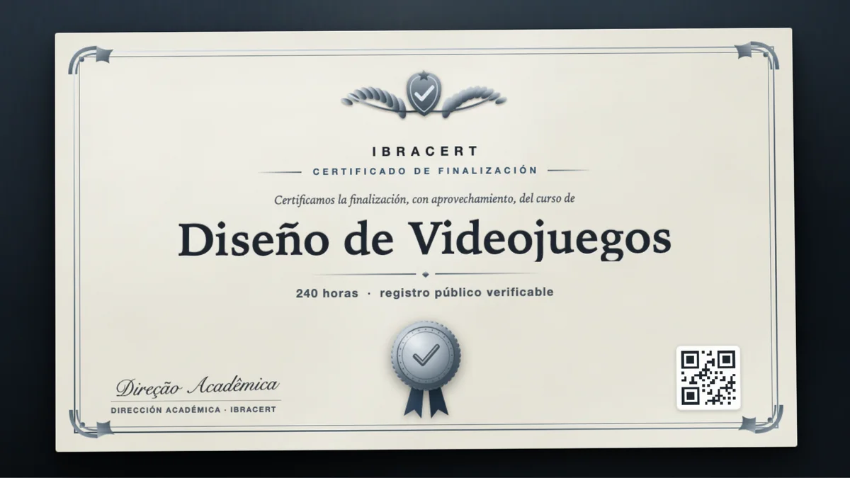 Portada del curso Diseño de Videojuegos