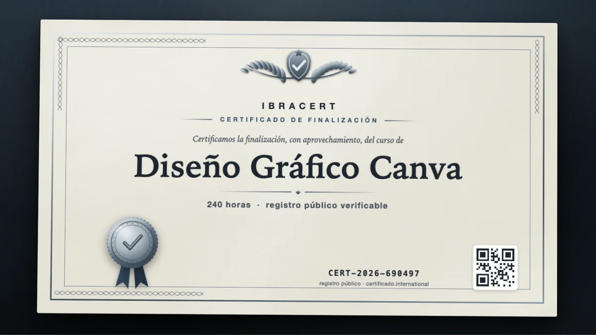 Portada del curso Diseño Gráfico Canva
