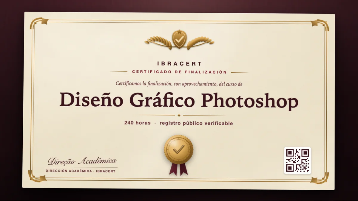 Portada del curso Diseño Gráfico Photoshop