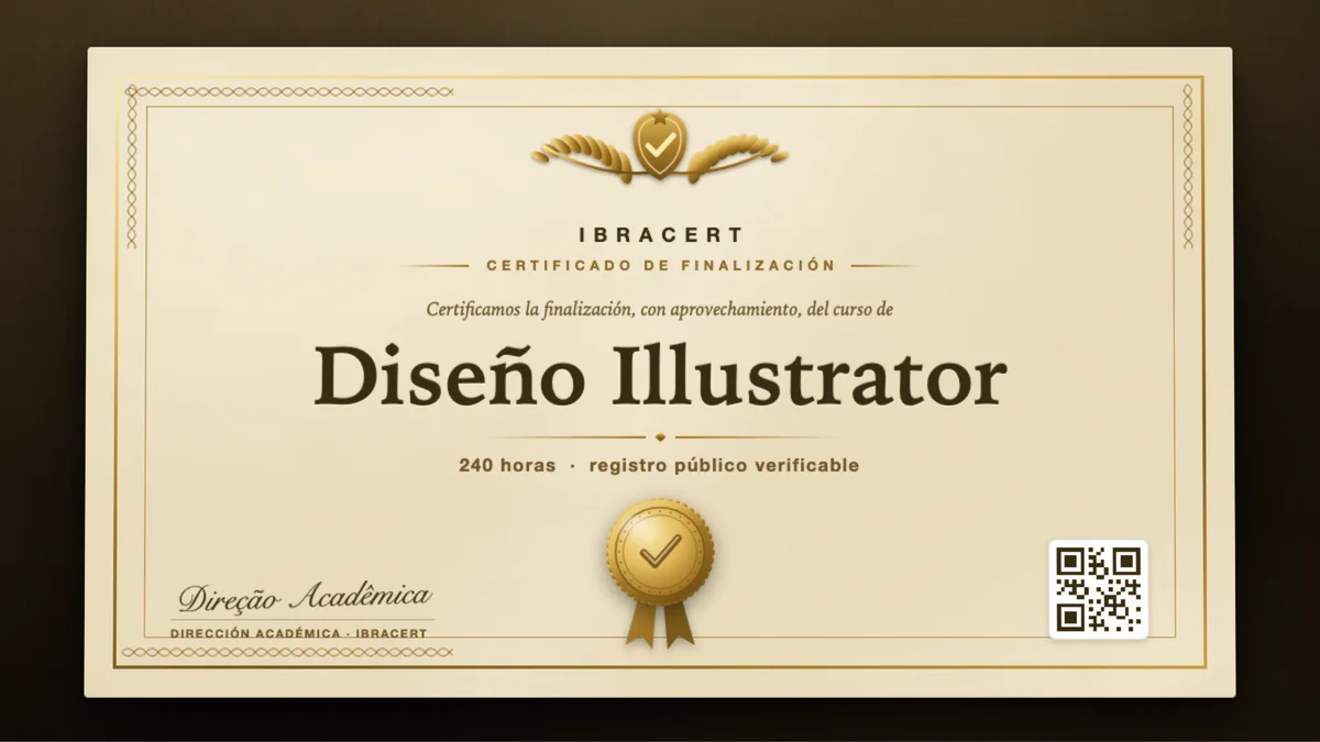 Portada del curso Diseño Illustrator