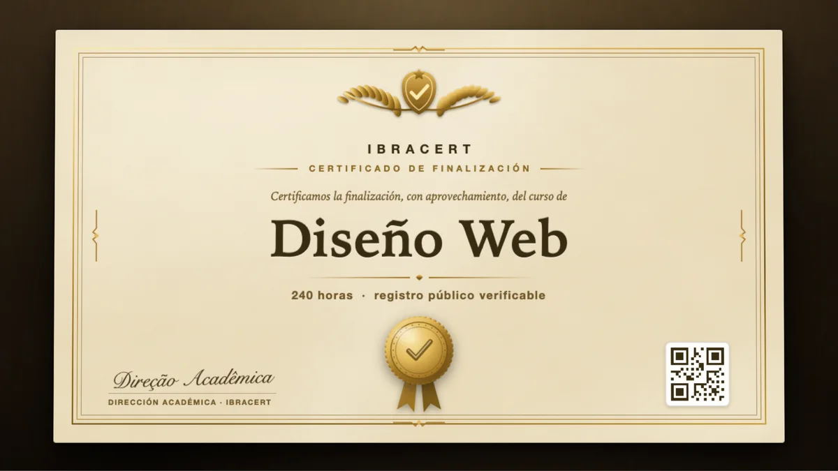 Portada del curso Diseño Web