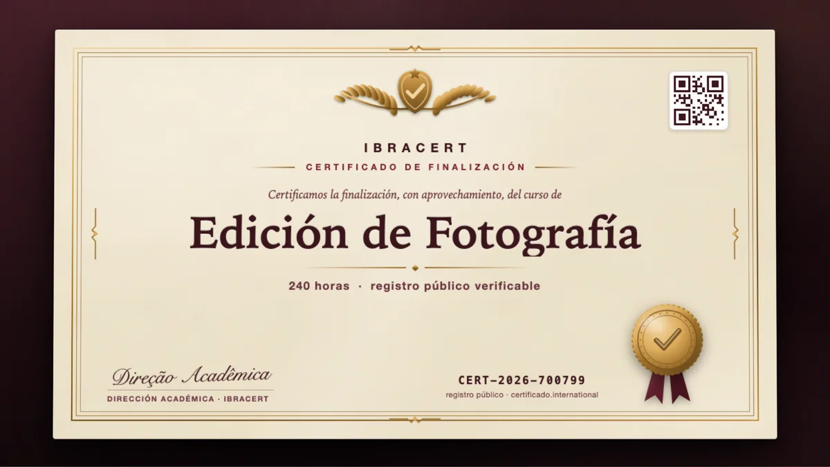 Portada del curso Edición de Fotografía
