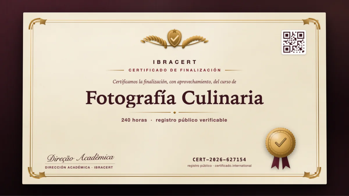 Portada del curso Fotografía Culinaria