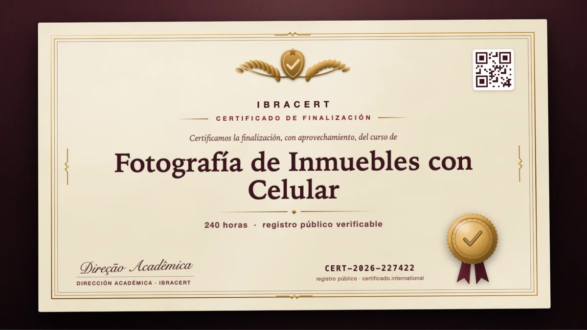Portada del curso Fotografía de Inmuebles con Celular