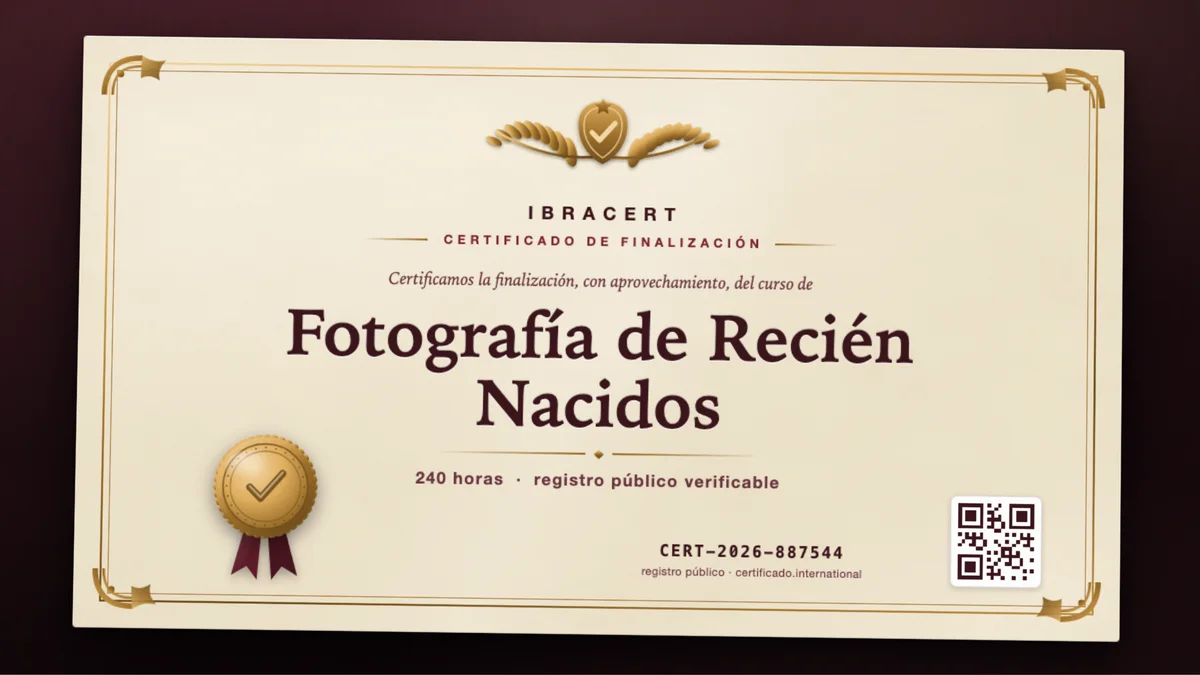 Portada del curso Fotografía de Recién Nacidos