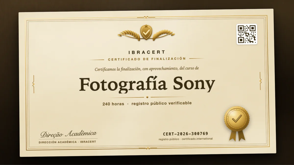 Portada del curso Fotografía Sony