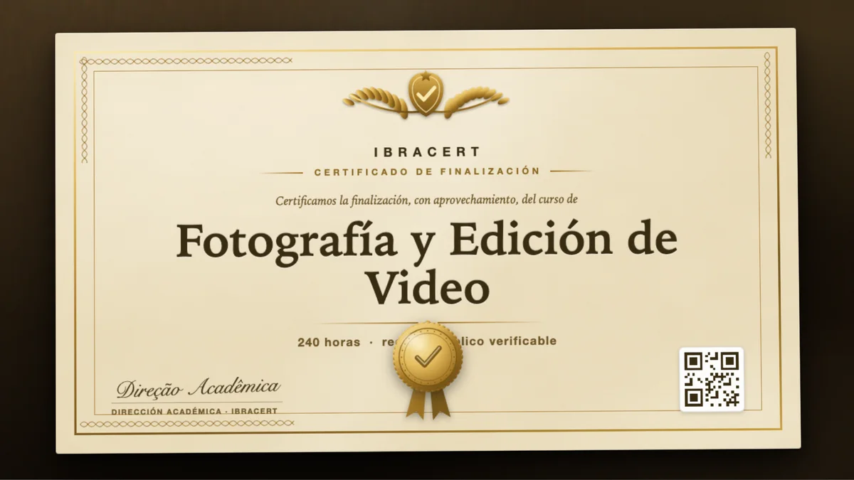 Portada del curso Fotografía y Edición de Video