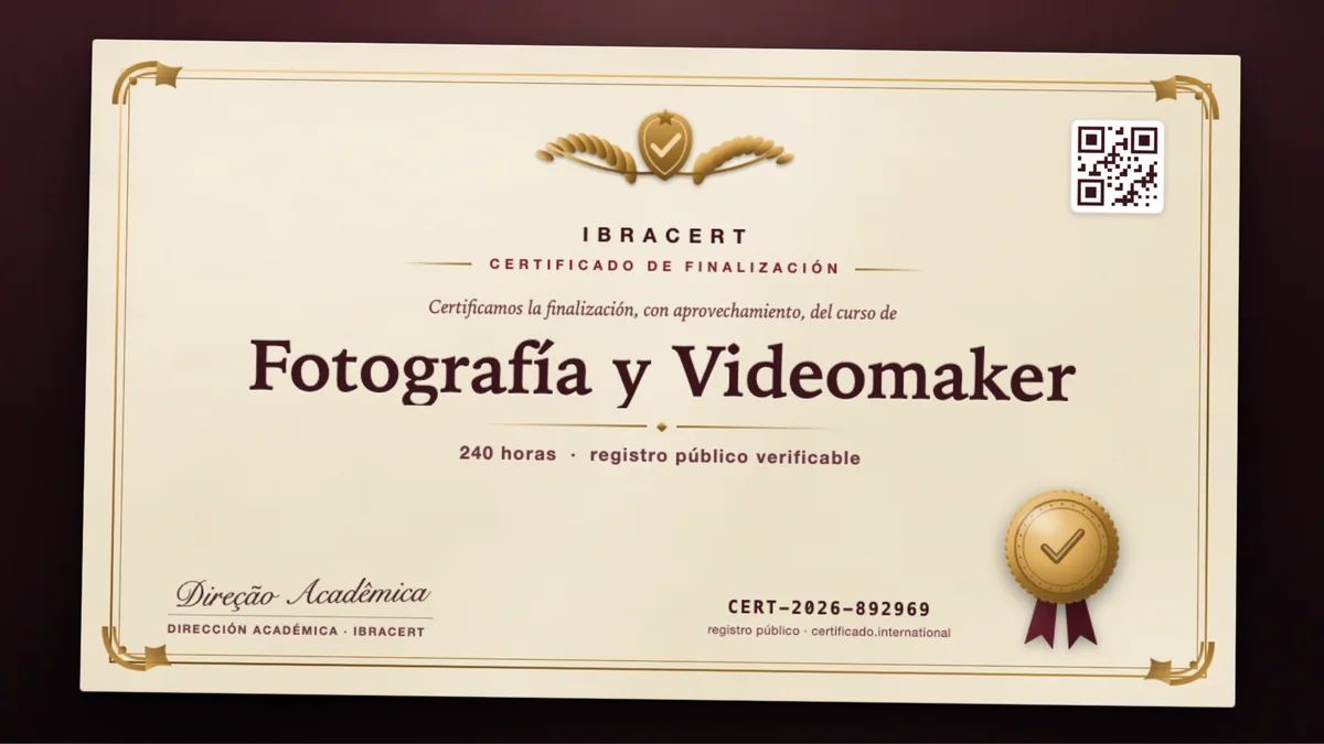 Portada del curso Fotografía y Videomaker