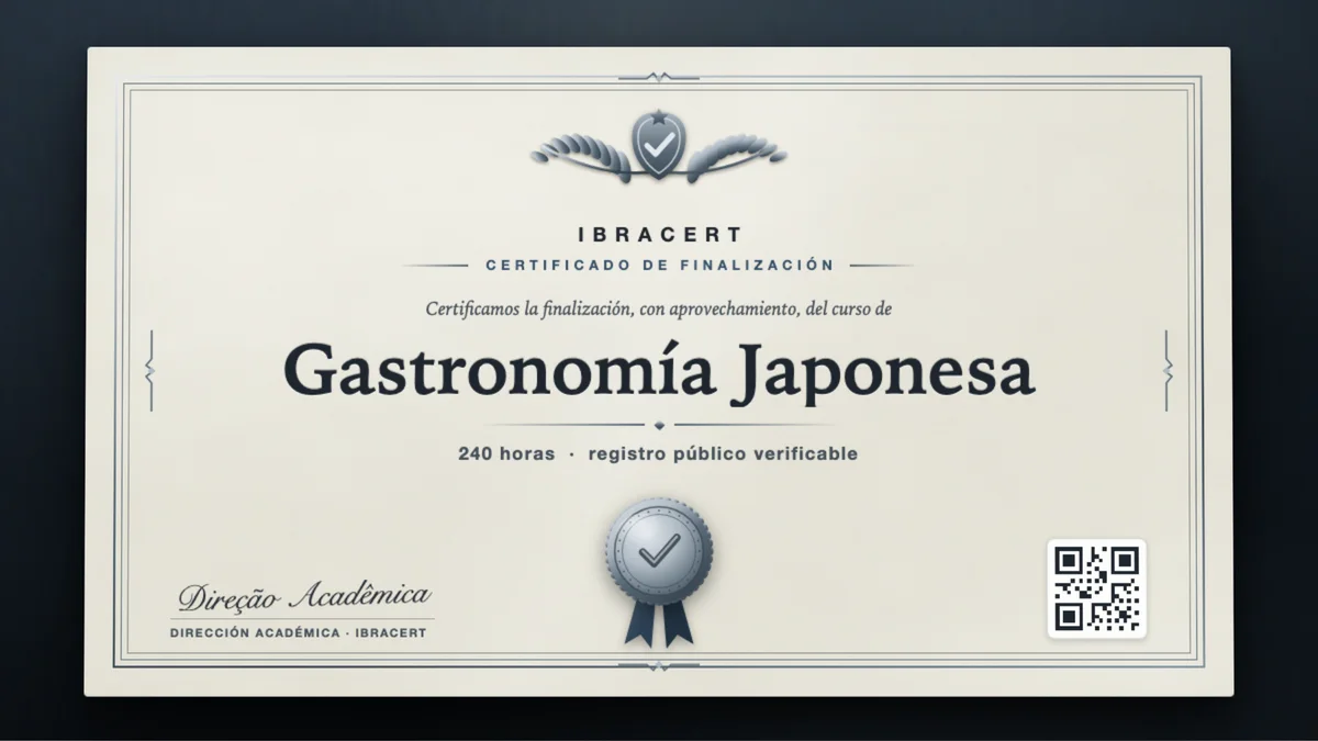 Portada del curso Gastronomía Japonesa