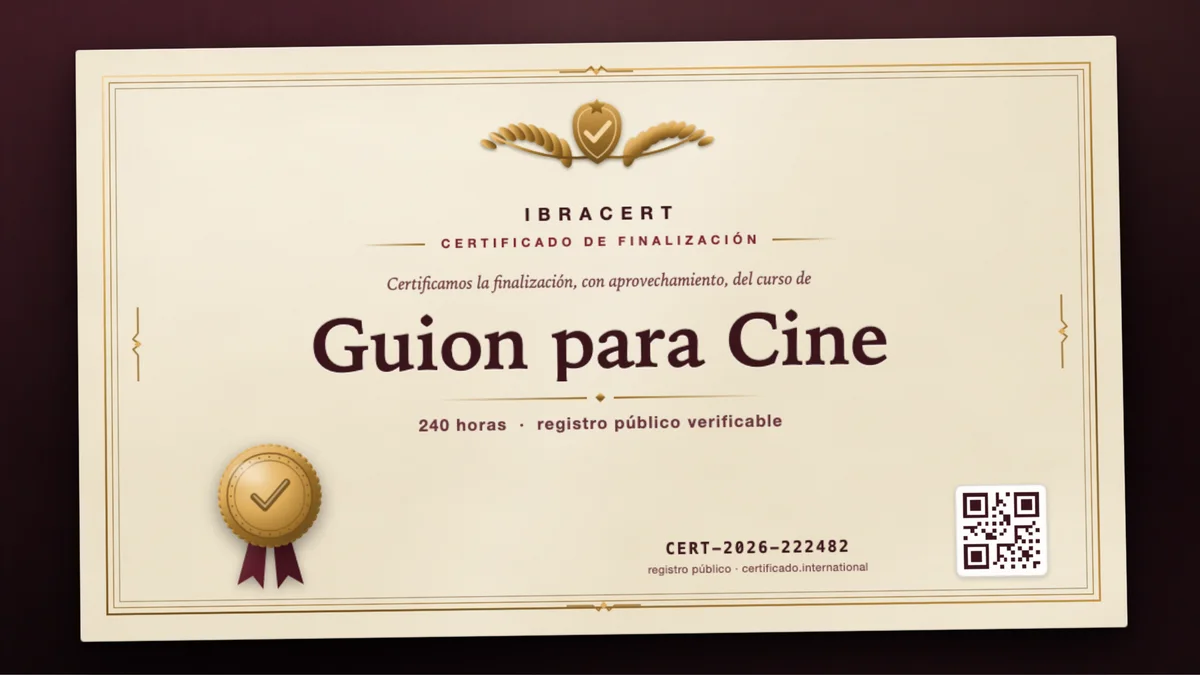 Portada del curso Guion para Cine