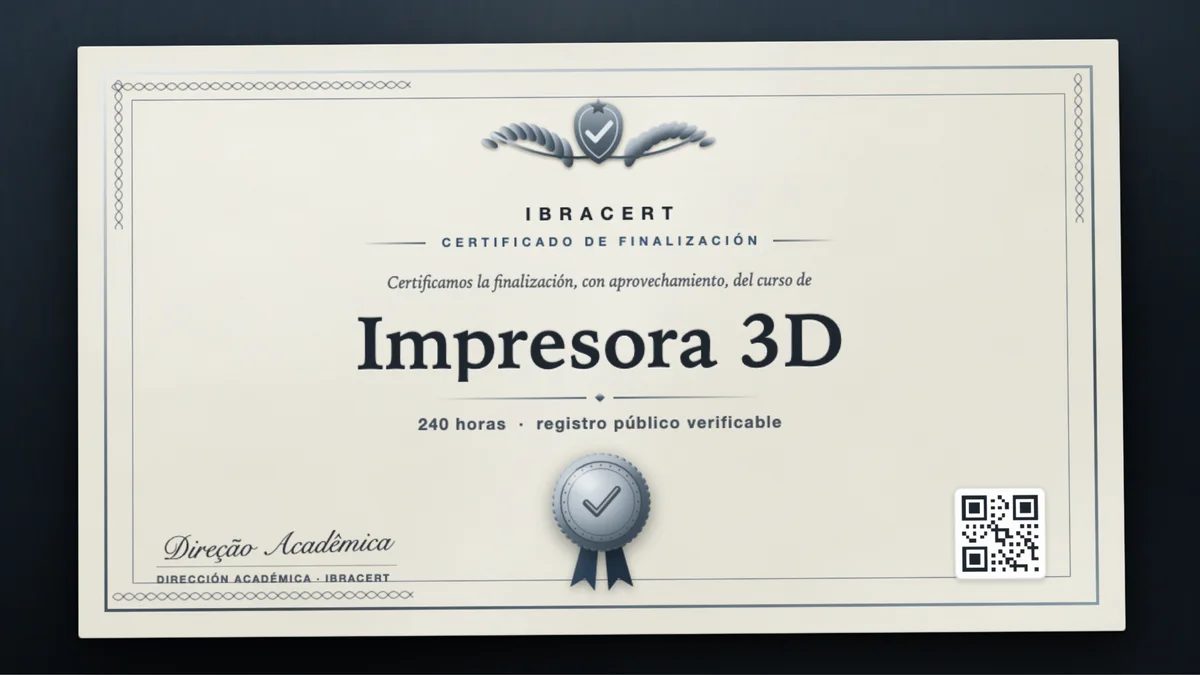 Portada del curso Impresora 3D