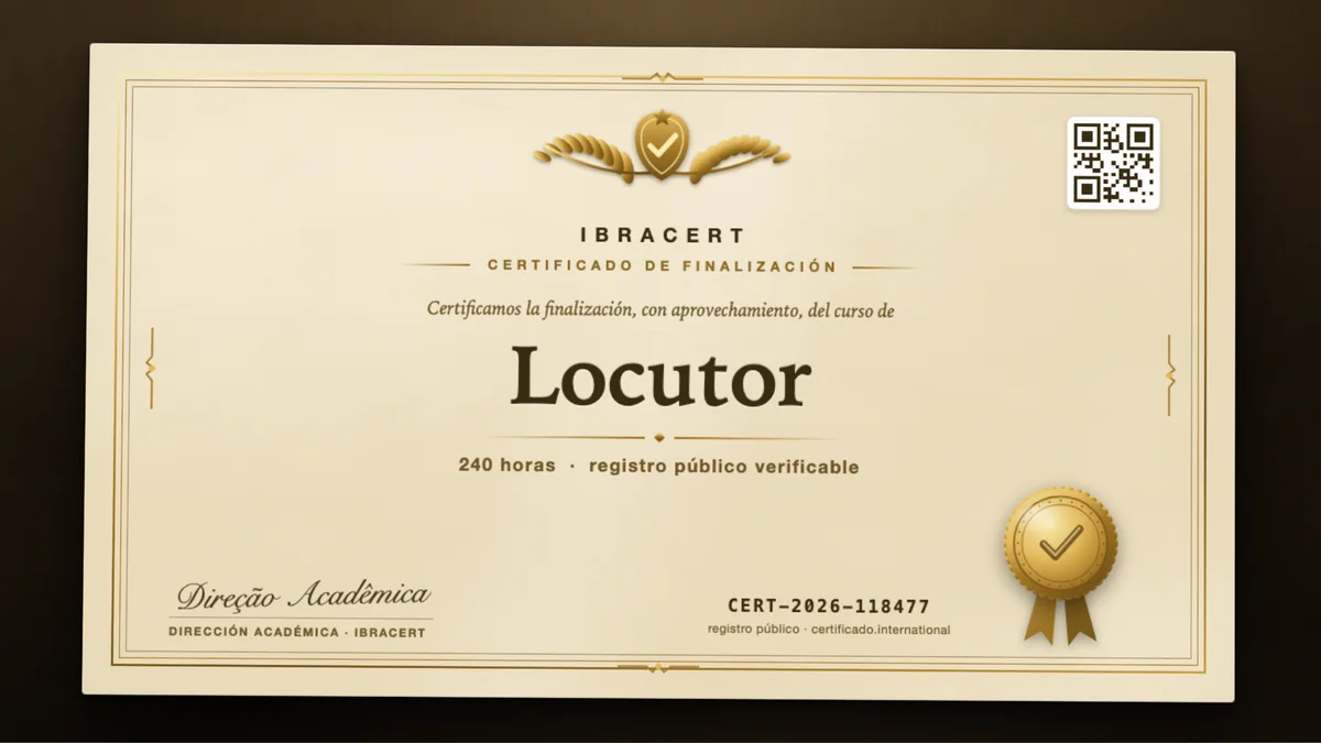Portada del curso Locutor