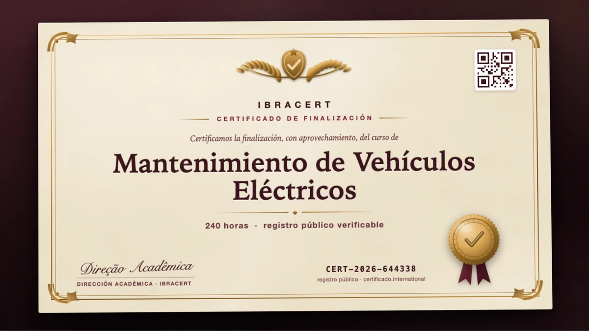Portada del curso Mantenimiento de Vehículos Eléctricos