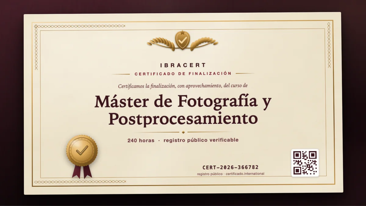 Portada del curso Máster de Fotografía y Postprocesamiento