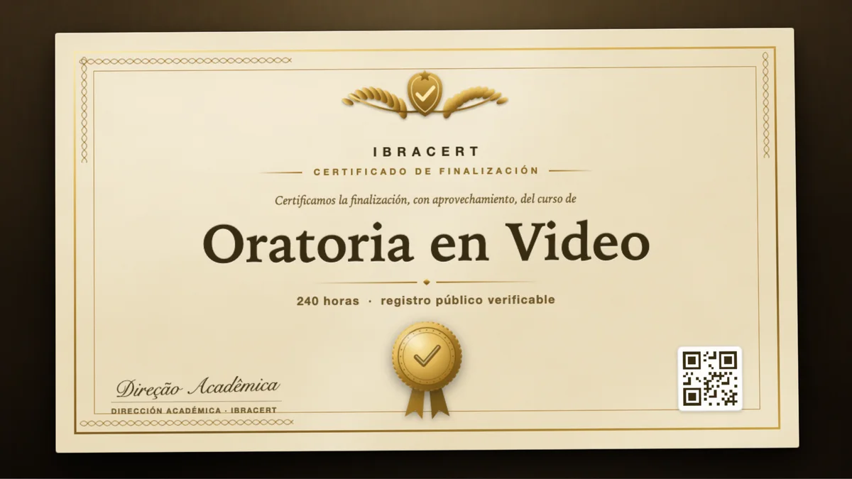 Portada del curso Oratoria en Video