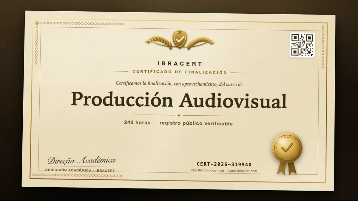 Portada del curso Producción Audiovisual