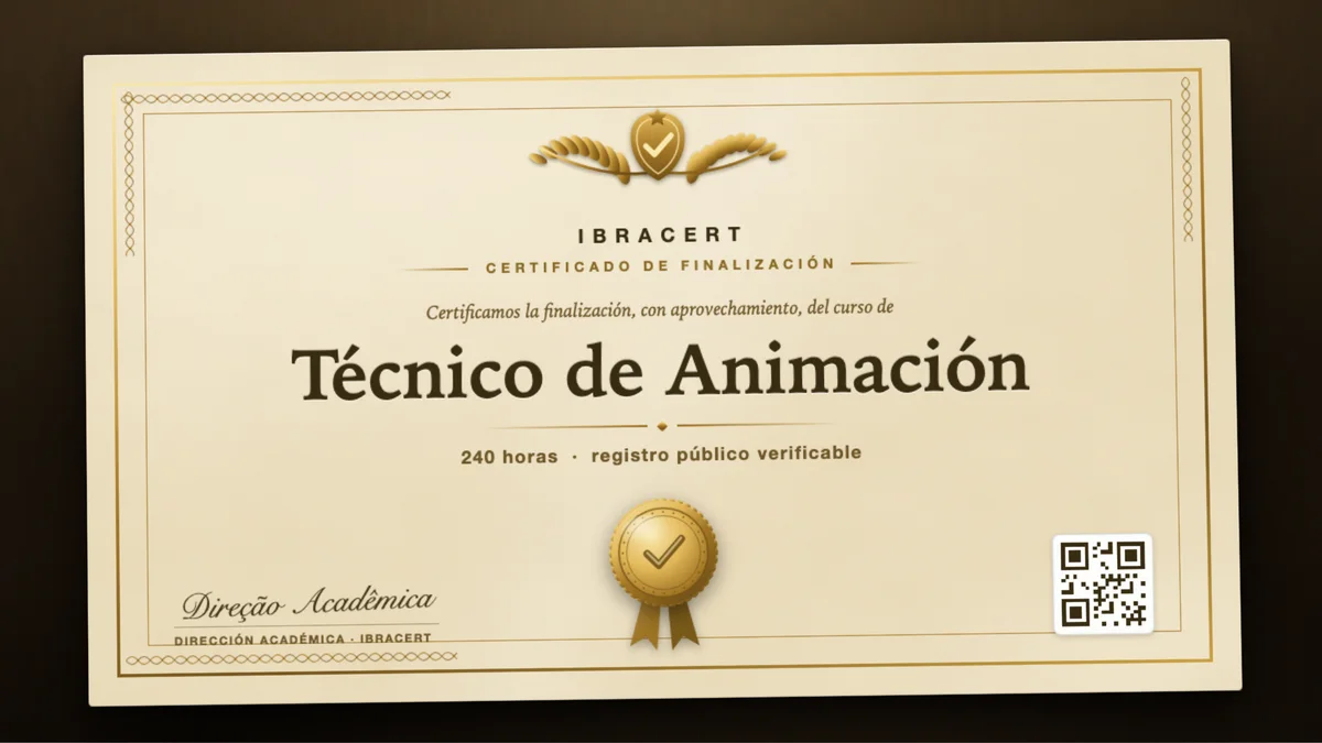 Portada del curso Técnico de Animación
