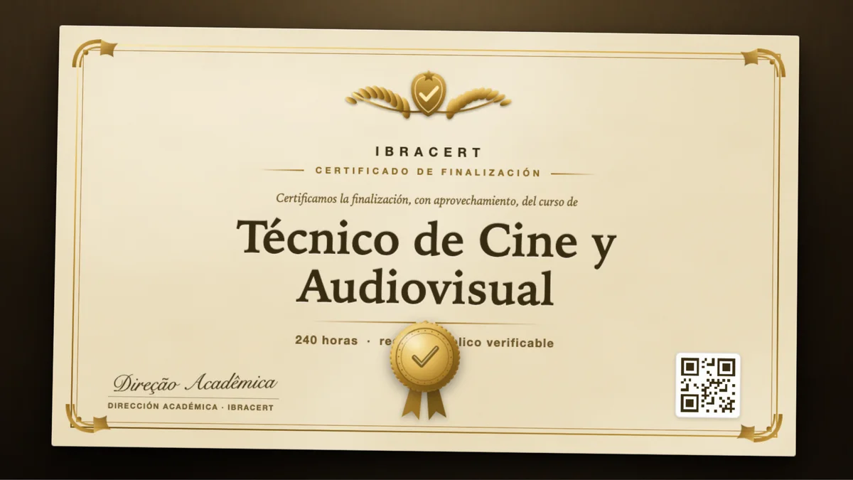 Portada del curso Técnico de Cine y Audiovisual