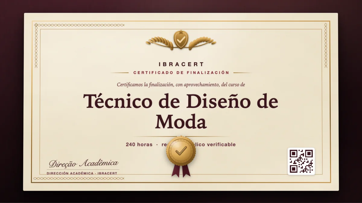 Portada del curso Técnico de Diseño de Moda