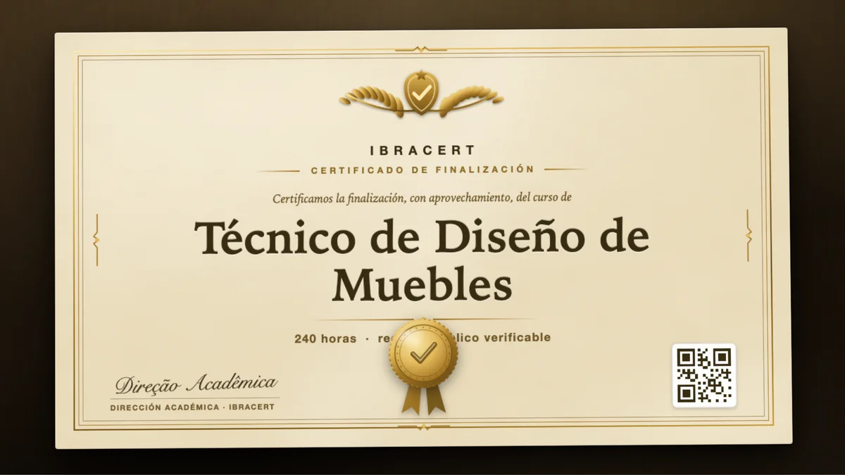 Portada del curso Técnico de Diseño de Muebles