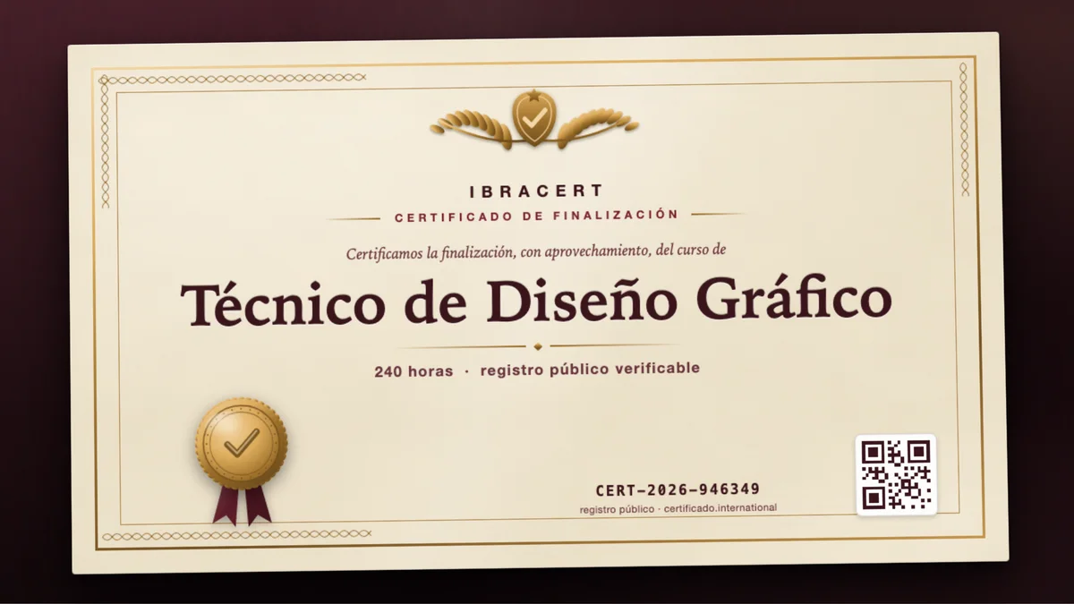 Portada del curso Técnico de Diseño Gráfico