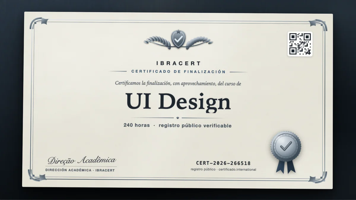 Portada del curso UI Design