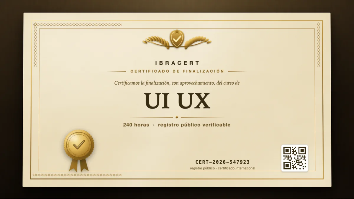 Portada del curso UI UX
