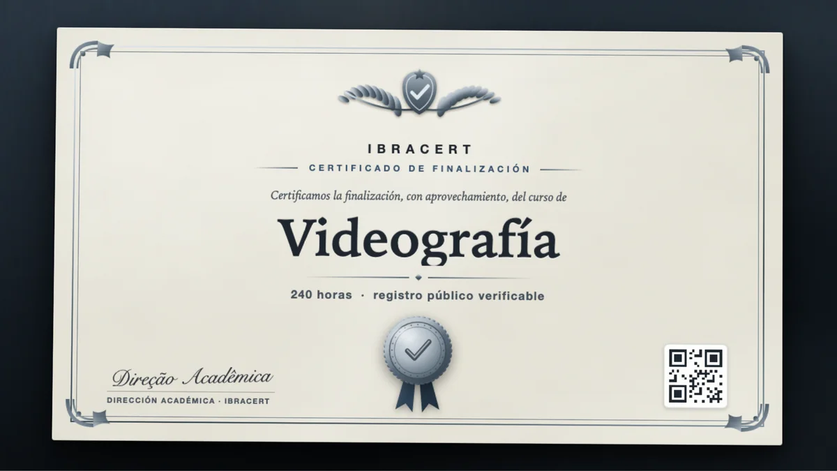 Portada del curso Videografía