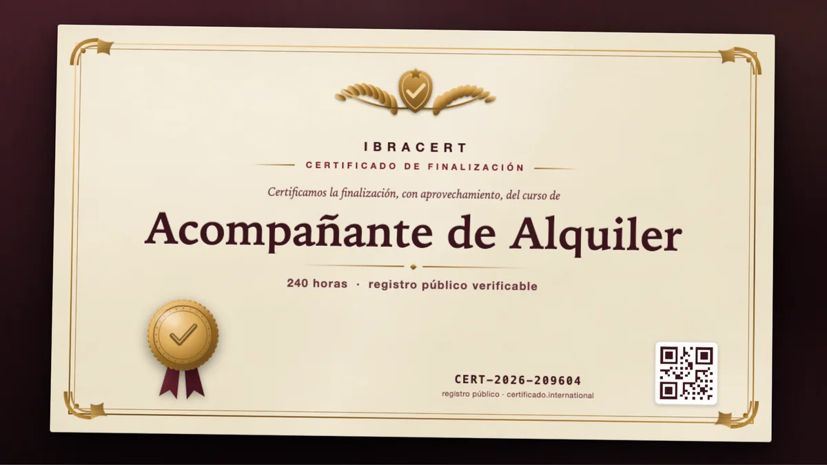 Portada del curso Acompañante de Alquiler