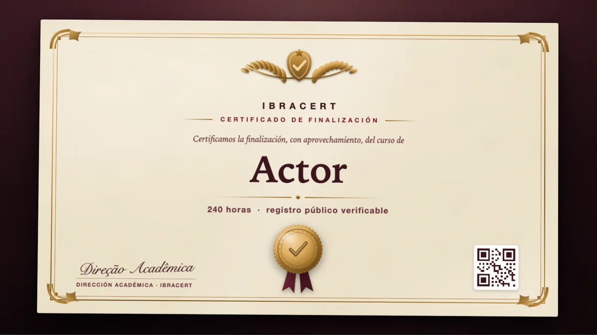 Portada del curso Actor