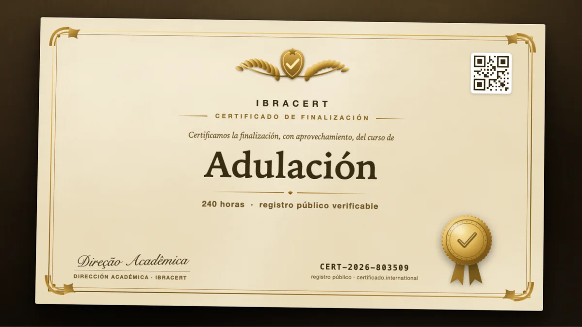 Portada del curso Adulación