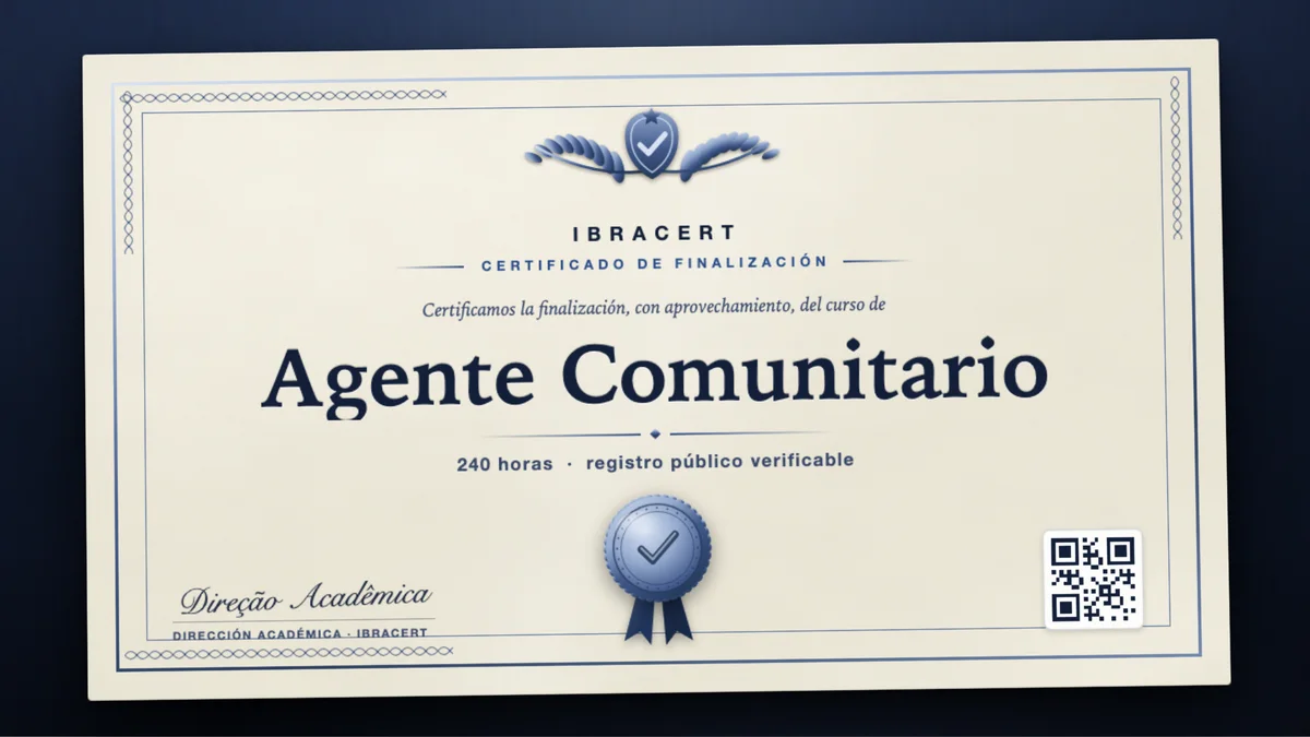 Portada del curso Agente Comunitario