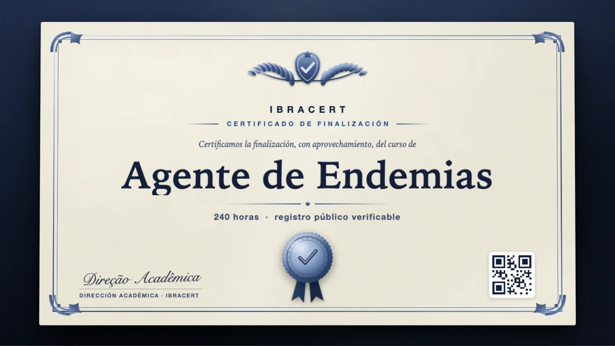 Portada del curso Agente de Endemias