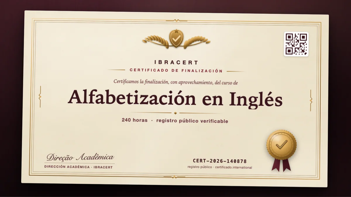 Portada del curso Alfabetización en Inglés
