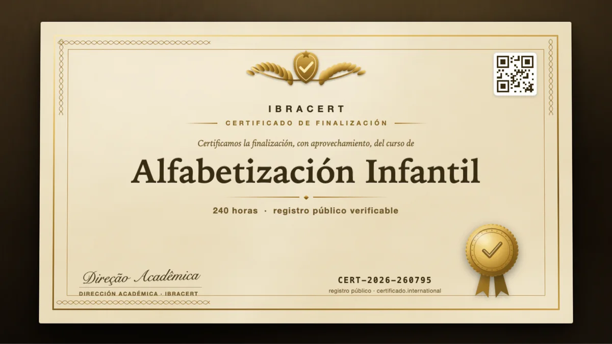 Portada del curso Alfabetización Infantil