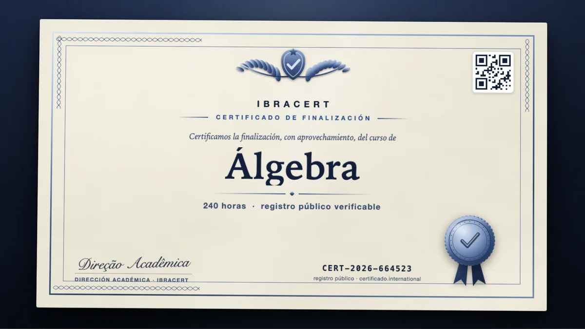 Portada del curso Álgebra