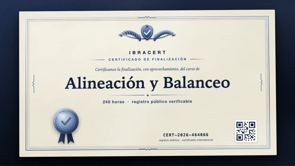 Portada del curso Alineación y Balanceo