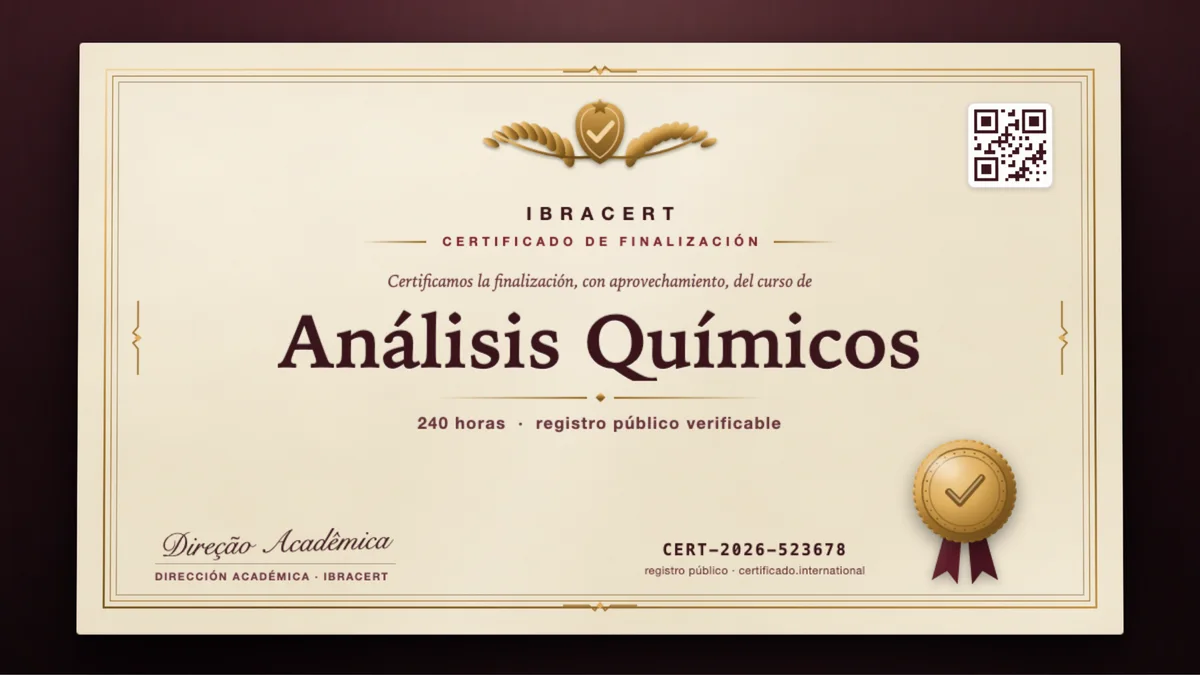 Portada del curso Análisis Químicos