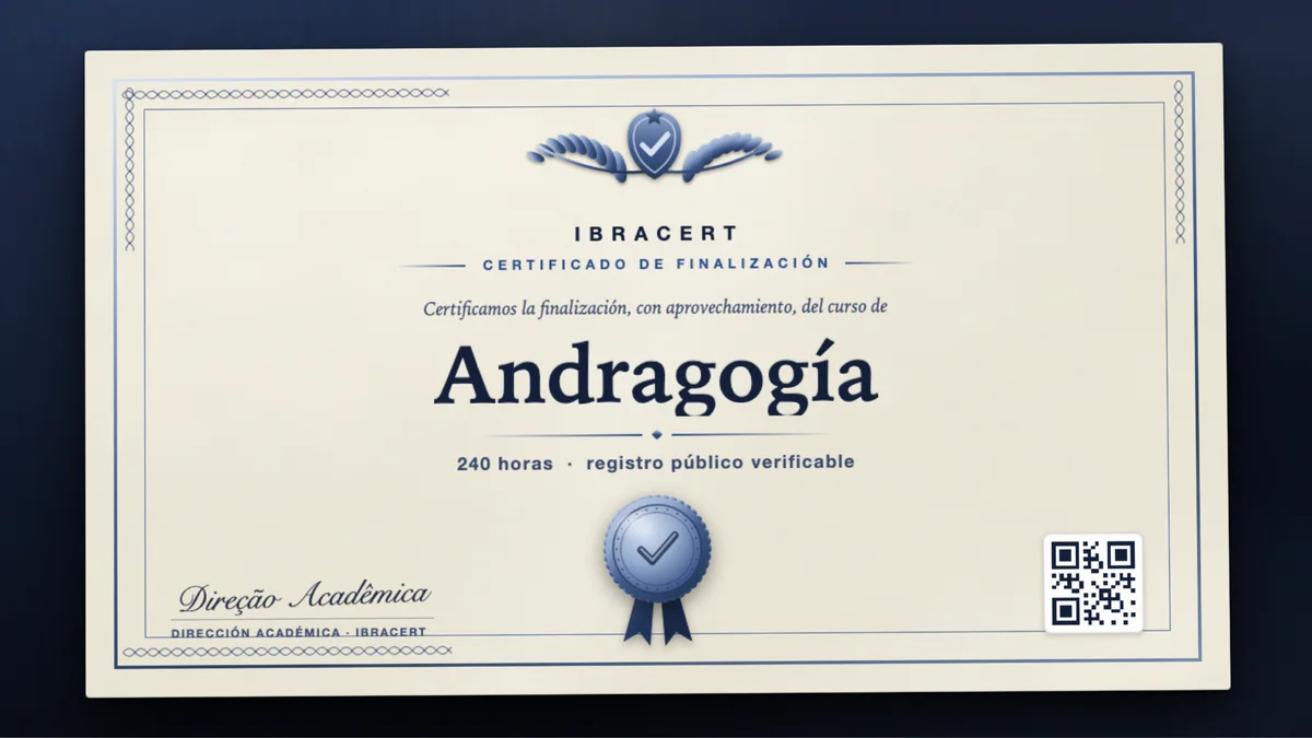 Portada del curso Andragogía
