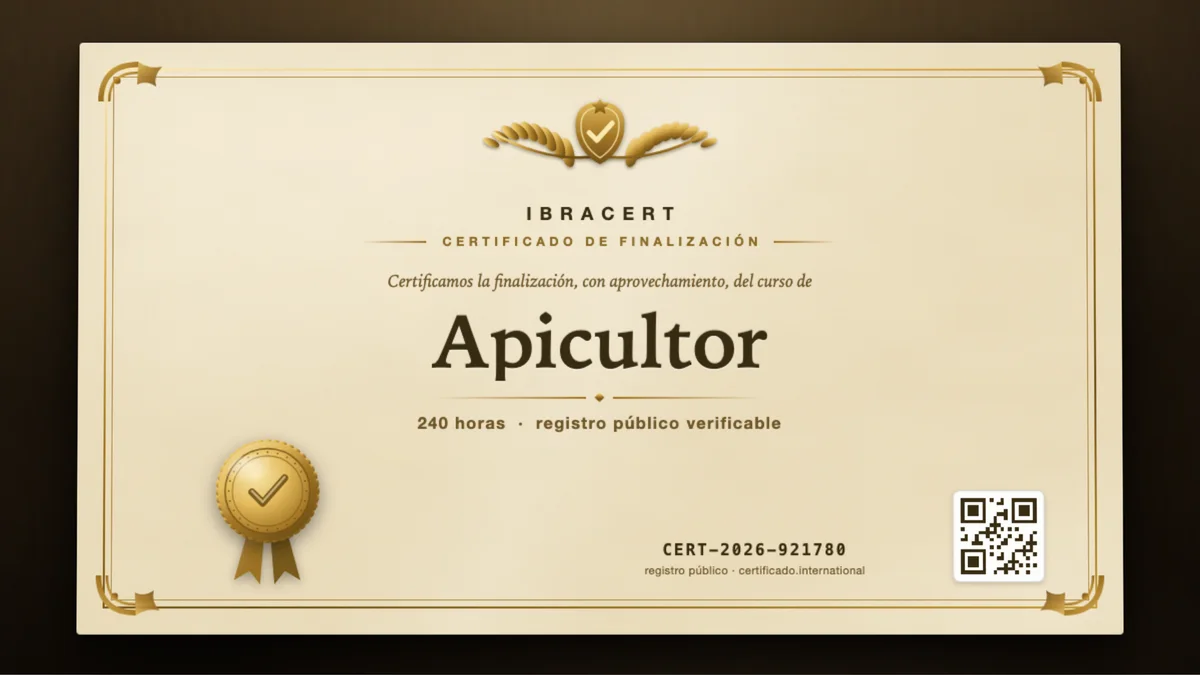 Portada del curso Apicultor