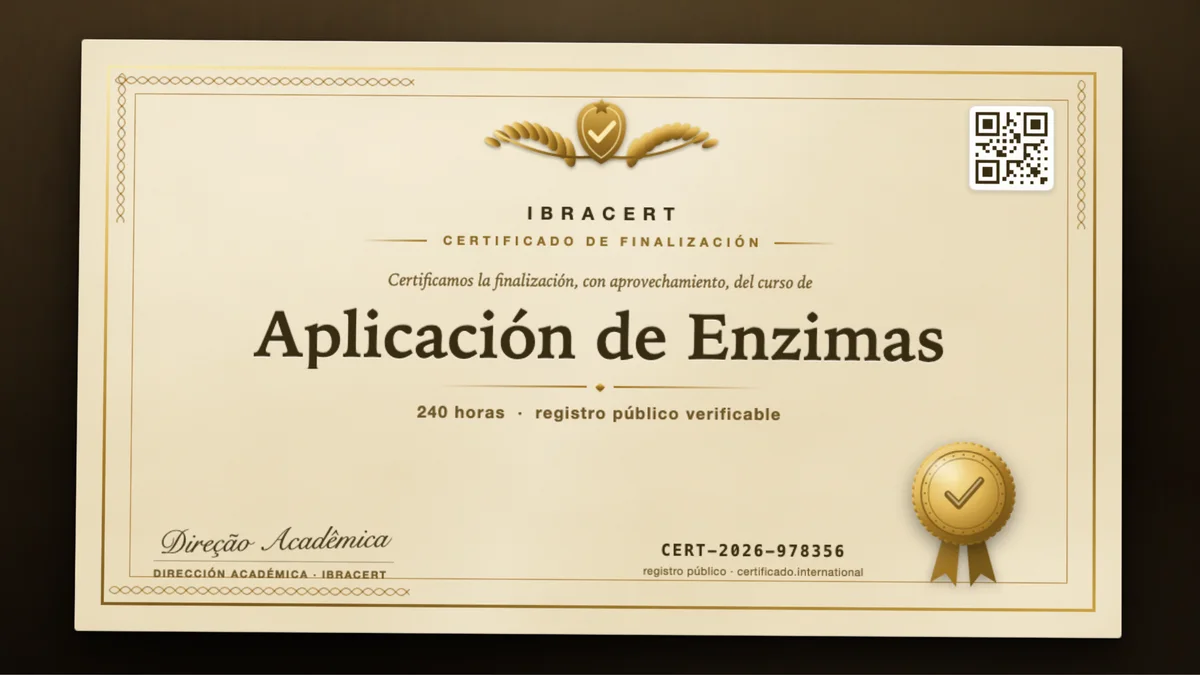 Portada del curso Aplicación de Enzimas