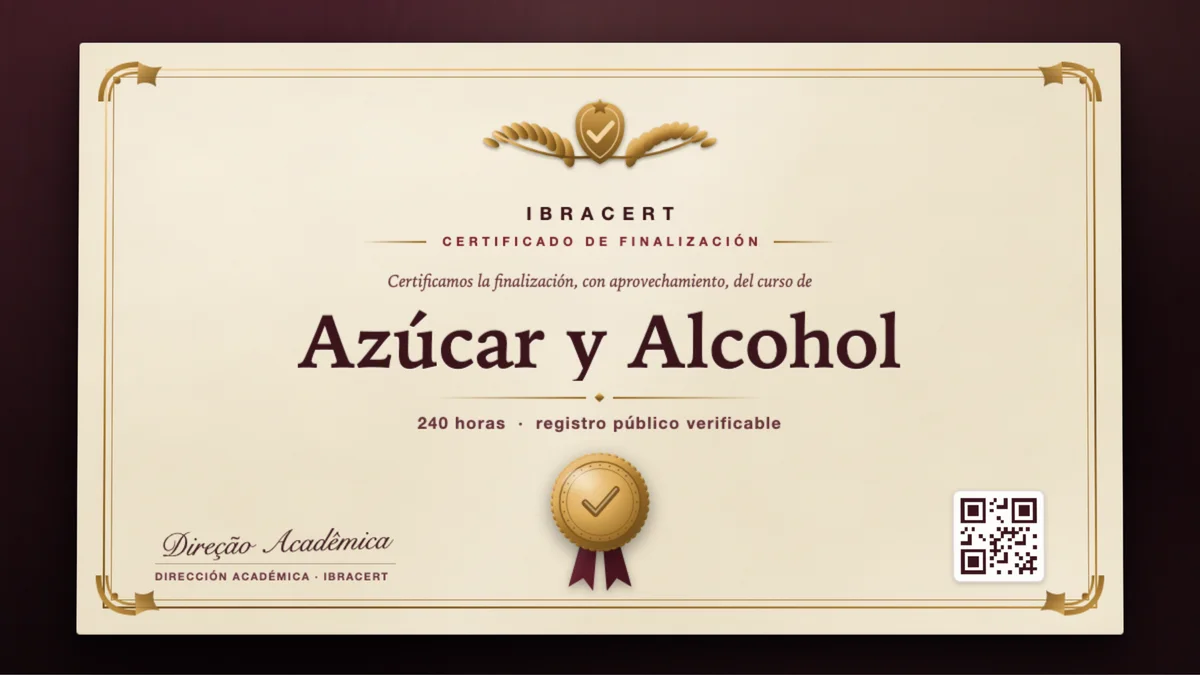 Portada del curso Azúcar y Alcohol